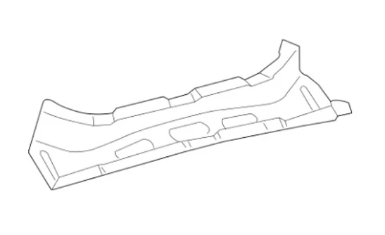 Genuine Saab Rear Floor Pan Crossmember For 2003-2006 Saab 9-3 12799343-AA - Image 1 of 1