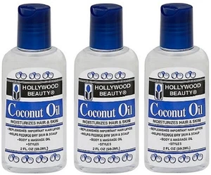 Hollywood Beauty Coconut Oil 3 Pack - Picture 1 of 2