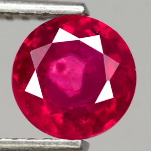 1,38 quilates Piedras Preciosas Naturales Rubí Superior Rojo Redondo Madagascar ¡Hermoso Color Brillante! - Imagen 1 de 7