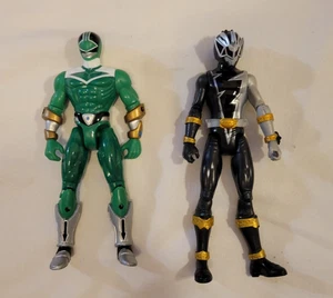 Power Rangers Action Figures Time Force Green Ranger & Ryusoulger Ryusou Black - Picture 1 of 4