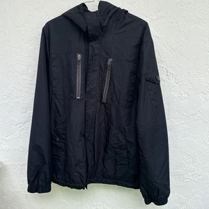 Kenneth Cole New York Windbreaker Men’s M Black Jacket Lightweight - Picture 1 of 18