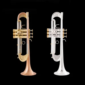 TR-600GS New Arrival Bb Trumpet High Quality Gold Lacquer Silver Plated Trumpet  - Picture 1 of 16