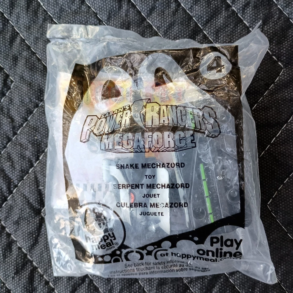 NOVO Power Rangers #4 Snake Mechazord Megaforce McDonalds Brinquedo de 2013 - Imagem 1 de 1