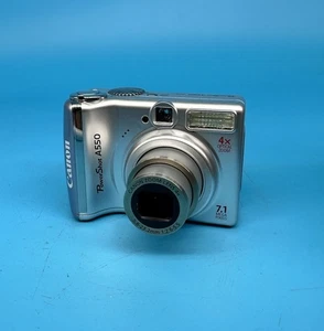 Canon PowerShot A550 7.1MP Digitalkamera, silber - getestet - Bild 1 von 10