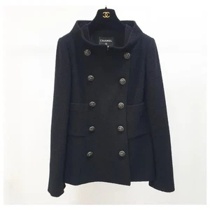Chaqueta Chanel Gripoix Botones Tweed Negra Talla 44 - Imagen 1 de 7