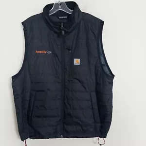 Carhartt Vest Mens XL Black Rain Defender Insulated Relaxed Rugged Water Repel - Picture 1 of 10