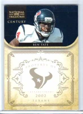 Ben Tate 2011 National Treasures GOLD CENTURY Ser#d 10/10 - Image 1 of 2
