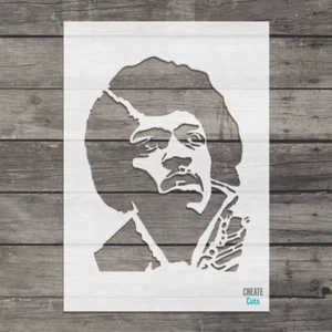 Jimi Hendrix STENCIL American Rock Guitarist Template Famous People Face - Picture 1 of 2