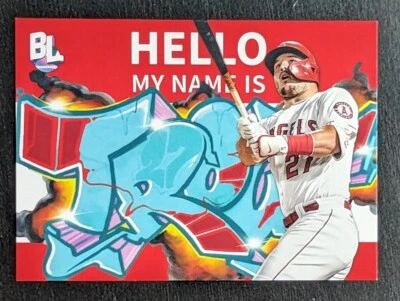 Mike Trout Angels 2023 Topps Big League Roll Call Wildstyle Edition #RC-2 Card - Image 1 of 2