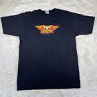 Vintage Aerosmith Aeroforce One 2007 Tee Black Rock T-Shirt Mens L-Black