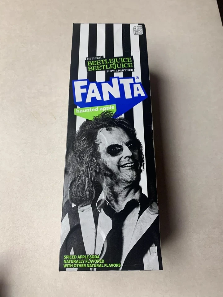 Beetlejuice Fanta Haunted Apple Soda 12oz Can