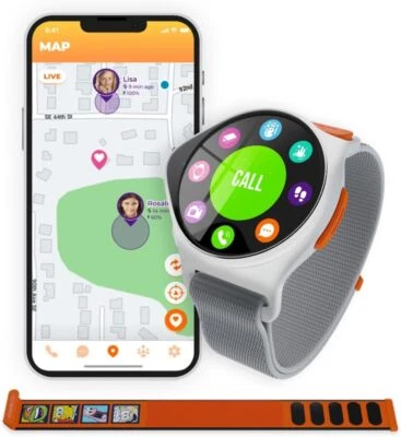 NickWatch GPS Tracking Smartwatch by Nickelodeon (NICKW001-2) App,Chat,Call - Image 1 of 4