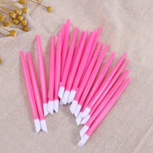 20 Pcs Manicure Clear Orange Stick Nail Scrubbing Brush Cuticle Exfoliator - Picture 1 of 11