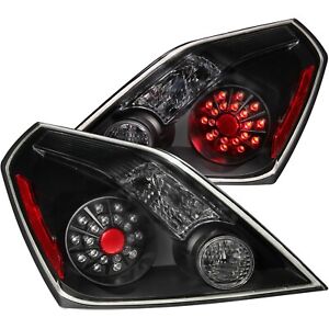 Anzo 321194 LED Taillights Clear Lens Black Housing For 2008-2013 Nissan Altima