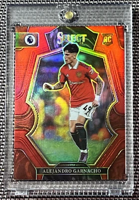 2022-23 Panini Select Premier League Red Prizm #170 Alejandro Garnacho RC - Image 1 of 4