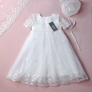 2tlg. Taufkleid Mädchenkleid Festkleid Blumenmädchen BM16 - Bild 1 von 10