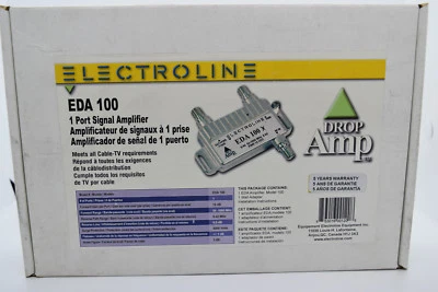 ELECTROLINE  EDA 100  Signal Amplifier  +15db  NEW - Image 1 of 2