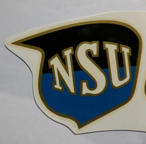 NSU rechts Schriftzug Abziehbild Wasserabziehbild, 70x58 mm, 00241N - Picture 1 of 1