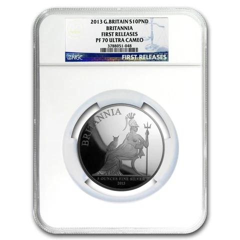 2013 5 oz Silver Britannia PF-70 NGC First Release (w/o Box&COA) - SKU #104156 Cover