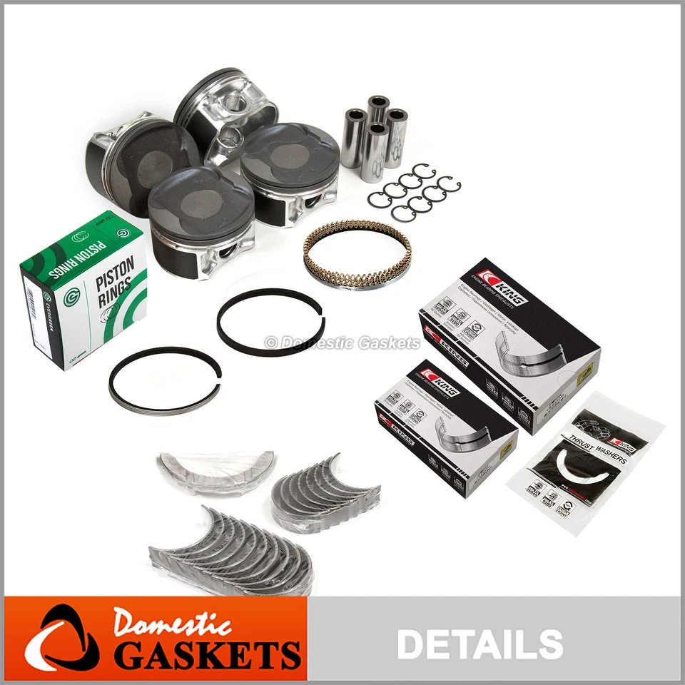 Pistons Bearings Rings Fit 2007-2009 Nissan Sentra 2.0L MR20DE DOHC 16V - Image 1 of 4