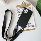 Matte Phone Case Shockproof Holder Case New Rope Strap for iPhone 15