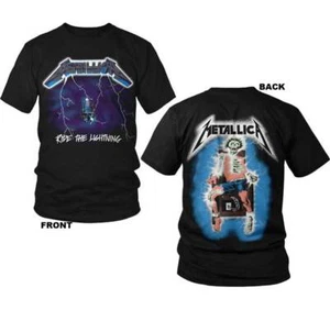 Metallica Ride the Lightning M, L, XL, 2XL, 3XL Black T-Shirt - Picture 1 of 1