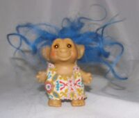 老式Troll 与伟大的长款蓝色头发，没有品牌，赤裸裸的| eBay