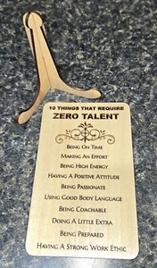 Wood sign 10 things that don't require TALENT desktop - Picture 1 of 2