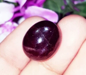 100% Natural Star Ruby Loose Gemstone 24.10 Ct Certified With Free Gift - Picture 1 of 6