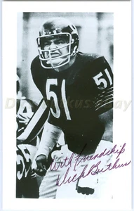 1990er handsigniertes DICK BUTKUS Autogrammfoto Chicago Bears HOF Illinois - Bild 1 von 2