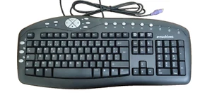 Emachines KB-0108 104 Key Multimedia Internet Keyboard PS/2 French AZERTY Layout - Picture 1 of 7