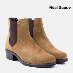 Redfoot Damen hellbraun Victoria Wildleder Slipper Chelsea Boots UK 6 - Bild 1 von 5