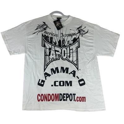 RARE Vtg Y2K Tapout Gabriel Gonzaga Tshirt Size XL White 100% Cotton MMA - Image 1 of 4