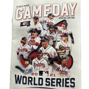 Atlanta Braves 2021 Gameday Program - World Series Special Edition VS Astros