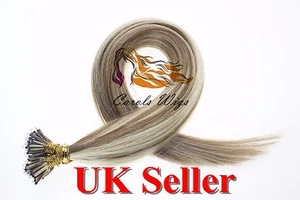 14"-24" 1g 7A* Nano Ring Double Drawn Armenian/Indian Remy Human Hair Extensions - Picture 1 of 85