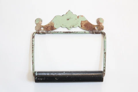 antique toilet paper holder | vtg deco bathroom victorian toilet tp old holder Cover