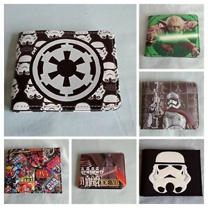 Star Wars Kylo Ren Captain Phasma, Yoda, Stormtrooper Bi-Fold Wallets