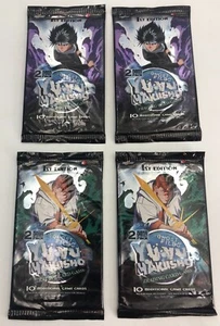 (4)x YuYu Hakusho Ghost Files 1st Edition Card Game Score CCG Booster Pack Lot