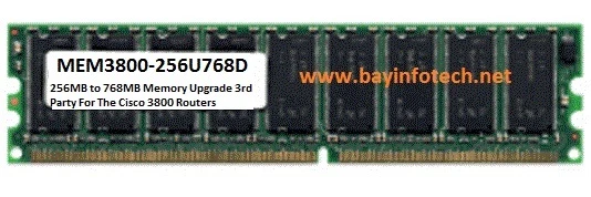 MEM3800-256U768D 512MB Memory Upgrade 3rd Party For Cisco 3800 Routers - Image 1 of 1