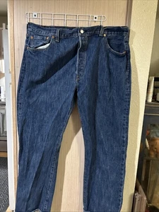 Levi’s 501 Vintage Button Fly Jeans 42x32 Herren Dark Wash Straight Fit 4985 - Bild 1 von 7