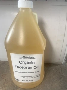 Ricebran Oil | 100% Organic Cold Pressed Carrier Oil - 7lb (1 Gallon) - Picture 1 of 2