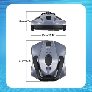 Automatic Robotic Pool Cleaner Cordless Robotic Pool Vacuum For In Ground XVNU - Picture 1 of 11