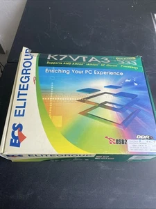 ECS Elitegroup K7VTA3 Ver: 8C ATX scheda madre, socket 462, DDR1 - Foto 1 di 9