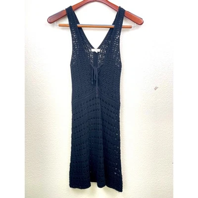 Love Sense Womens Dress Sz S Crochet Sheer Boho Festival Whimsigoth Hippie Mini  - Image 1 of 4