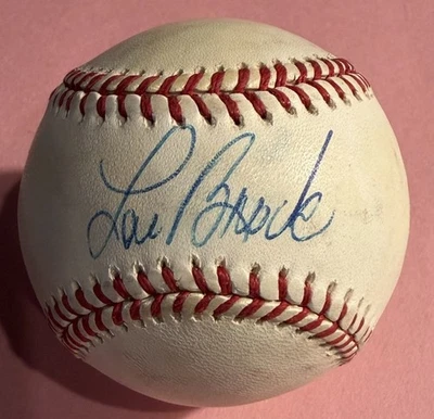 Béisbol autografiado Lou Brock Cardenales de San Luis Salón de la fama JSA/COA (fallecido 2020) Foto 1 de 4