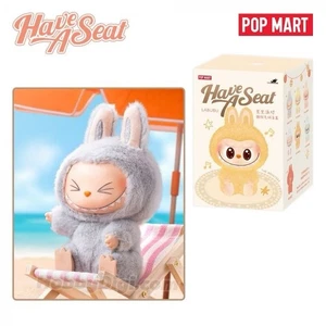 AUTÉNTICO Pop Mart LABUBU The Monsters “Have A Seat” Verificado “He He” Gris - Imagen 1 de 7