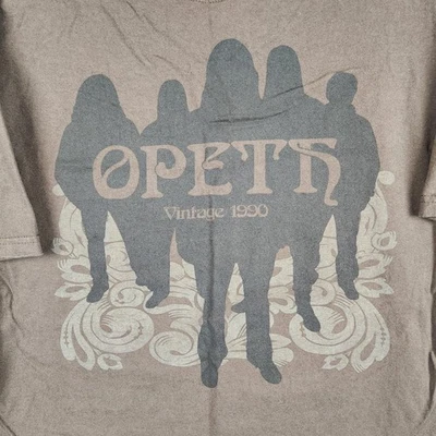 Camisa Opeth De Colección Para Hombres XL Marrón Evolución Antología Banda Gira Metal Sueco Foto 1 de 4
