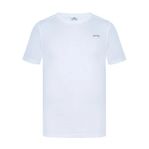 Slazenger Mens Plain T Shirt Crew Neck Tee Top Short Sleeve Lightweight Cotton - Picture 1 of 77
