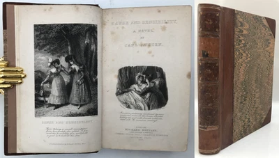 1833 FIRST EDITION Jane Austen SENSE & SENSIBILITY - A Novel Romance Bentley - Image 1 of 4