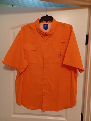 Camisa de pesca Guy Harvey XX grande manga corta melocotón ventilado 2XL para hombre Foto 1 de 4